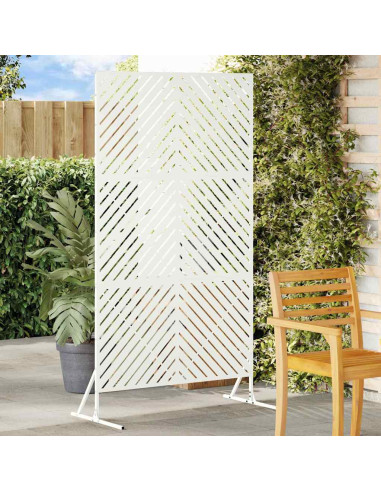 Schermo per Privacy Bianco 100 x 50 x 180 cm Acciaio