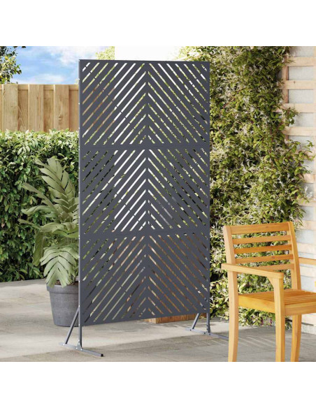 Schermo per Privacy Antracite 100 x 50 x 180 cm Acciaio