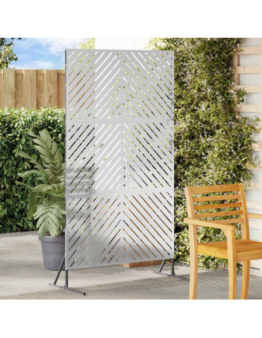 Schermo per Privacy Grigio 100 x 50 x 180 cm Acciaio