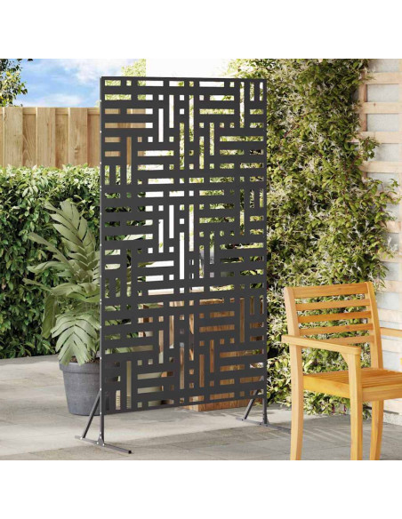 Schermo per Privacy Nero 100 x 50 x 180 cm Acciaio