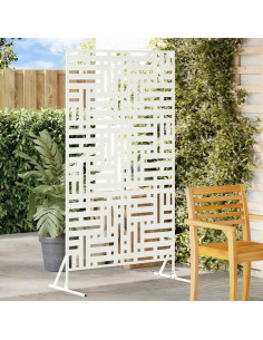 Schermo per Privacy Bianco 100 x 50 x 180 cm Acciaio