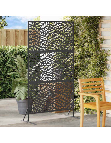 Schermo per Privacy Nero 100 x 50 x 180 cm Acciaio