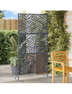 Schermo per Privacy Antracite 100 x 50 x 180 cm Acciaio