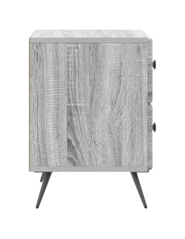 Armadio da Notte con cassetto Grigio Sonoma 43 x 34,5 x 47,5 cm