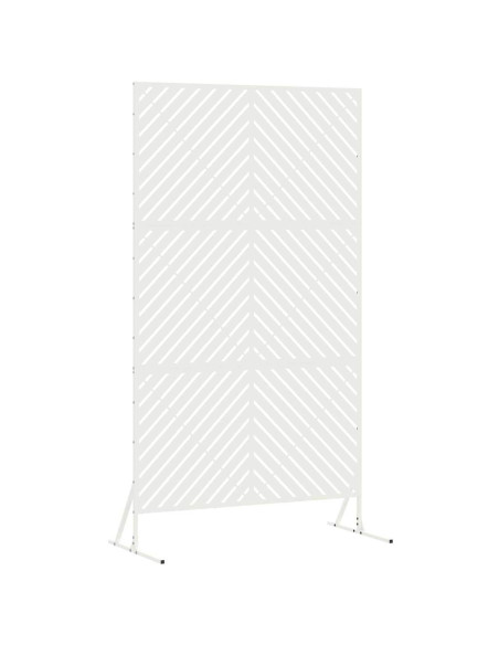 Schermo per Privacy Bianco 100 x 50 x 180 cm Acciaio