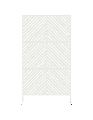 Schermo per Privacy Bianco 100 x 50 x 180 cm Acciaio