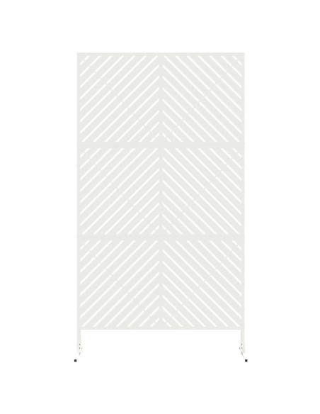 Schermo per Privacy Bianco 100 x 50 x 180 cm Acciaio