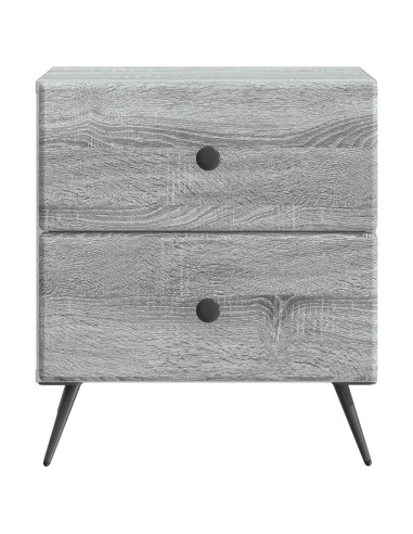 Armadio da Notte 2 pcs Grigio Sonoma 43 x 34,5 x 47,5 cm