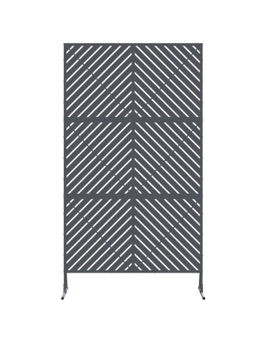 Schermo per Privacy Antracite 100 x 50 x 180 cm Acciaio