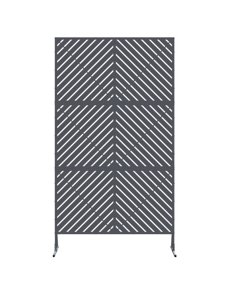 Schermo per Privacy Antracite 100 x 50 x 180 cm Acciaio