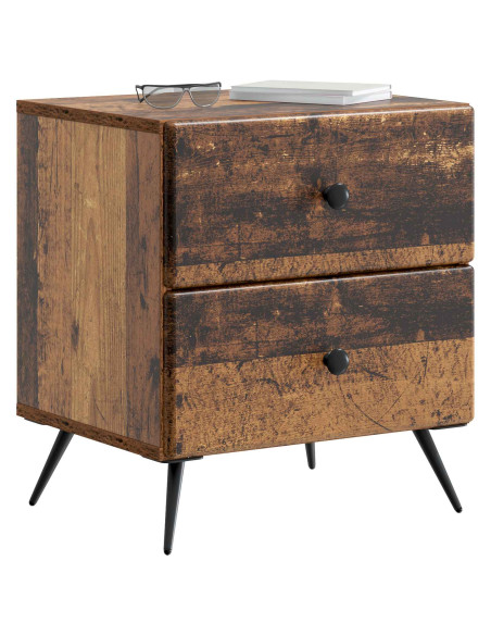 Armadio da Notte con cassetto Legno antico 43 x 34,5 x 47,5 cm