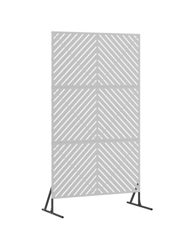 Schermo per Privacy Grigio 100 x 50 x 180 cm Acciaio