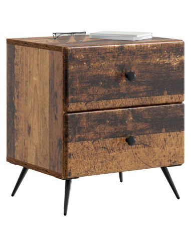 Armadio da Notte 2 pcs Legno antico 43 x 34,5 x 47,5 cm