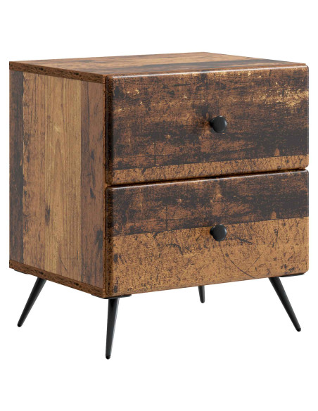 Armadio da Notte 2 pcs Legno antico 43 x 34,5 x 47,5 cm