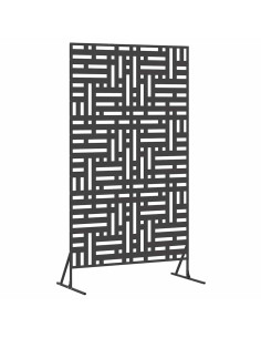 Schermo per Privacy Nero 100 x 50 x 180 cm Acciaio 2