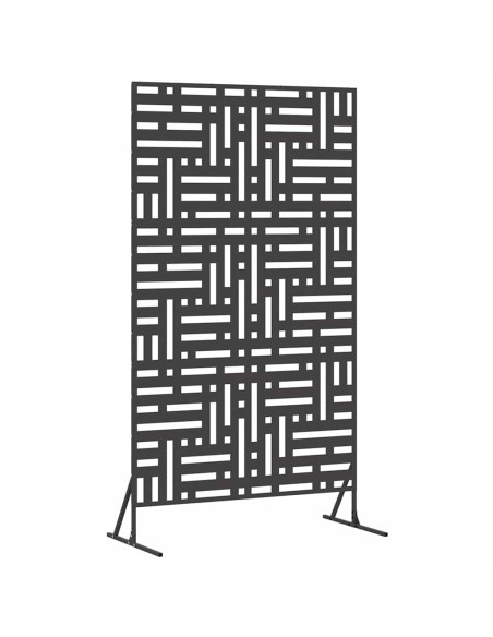 Schermo per Privacy Nero 100 x 50 x 180 cm Acciaio
