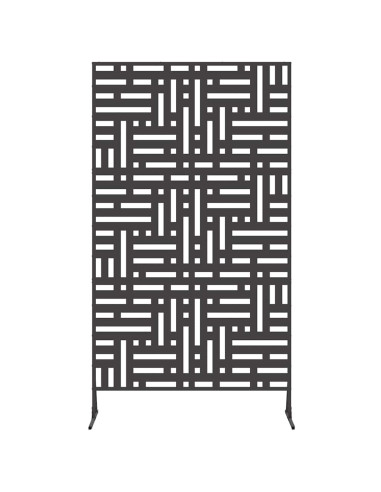 Schermo per Privacy Nero 100 x 50 x 180 cm Acciaio
