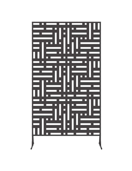 Schermo per Privacy Nero 100 x 50 x 180 cm Acciaio