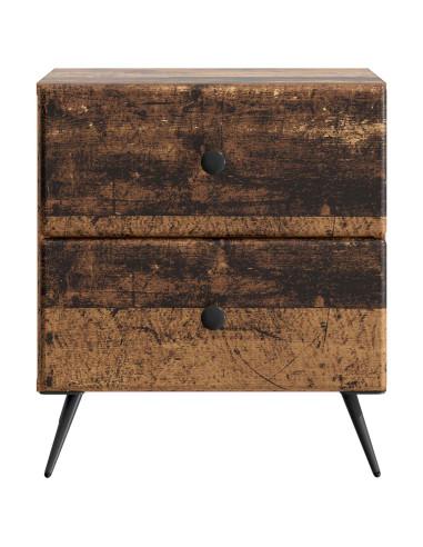 Armadio da Notte 2 pcs Legno antico 43 x 34,5 x 47,5 cm