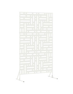Schermo per Privacy Bianco 100 x 50 x 180 cm Acciaio 2