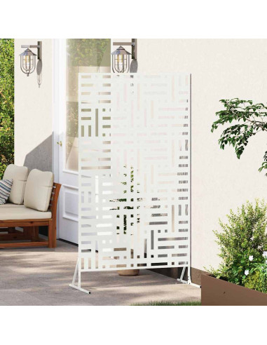Schermo per Privacy Bianco 100 x 50 x 180 cm Acciaio