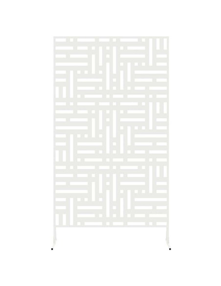 Schermo per Privacy Bianco 100 x 50 x 180 cm Acciaio