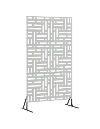 Schermo per Privacy Grigio 100 x 50 x 180 cm Acciaio