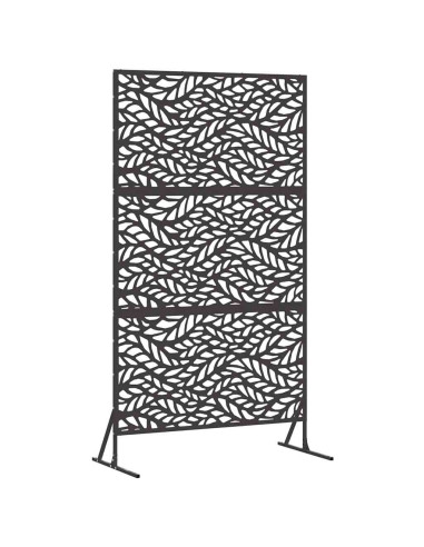 Schermo per Privacy Nero 100 x 50 x 180 cm Acciaio
