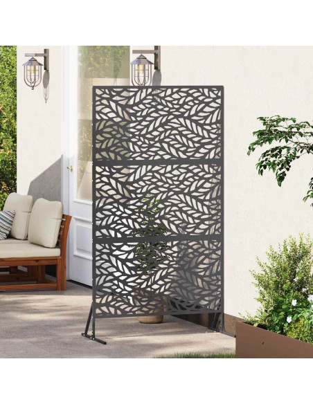Schermo per Privacy Nero 100 x 50 x 180 cm Acciaio