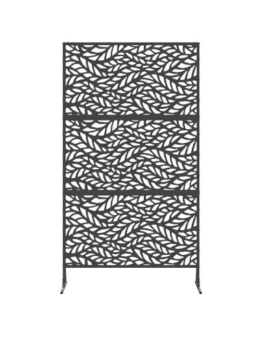 Schermo per Privacy Nero 100 x 50 x 180 cm Acciaio