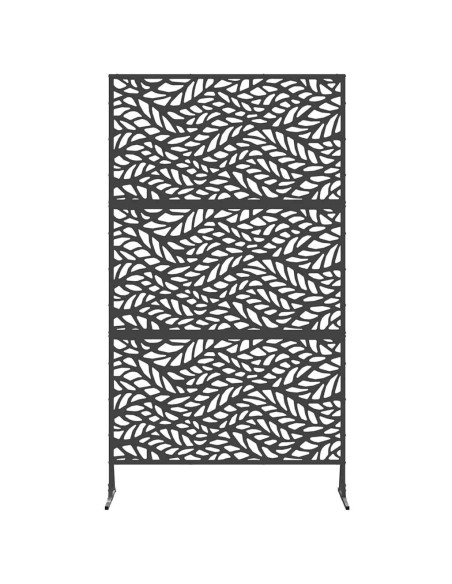 Schermo per Privacy Nero 100 x 50 x 180 cm Acciaio