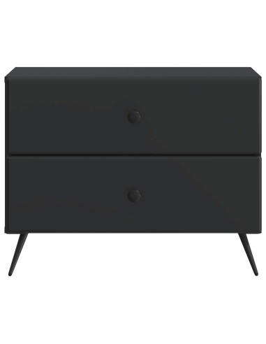 Armadio da Notte Nero 62 x 34,5 x 47,5 cm Legno ingegnerizzato