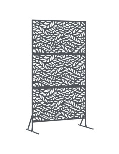 Schermo per Privacy Antracite 100 x 50 x 180 cm Acciaio 2