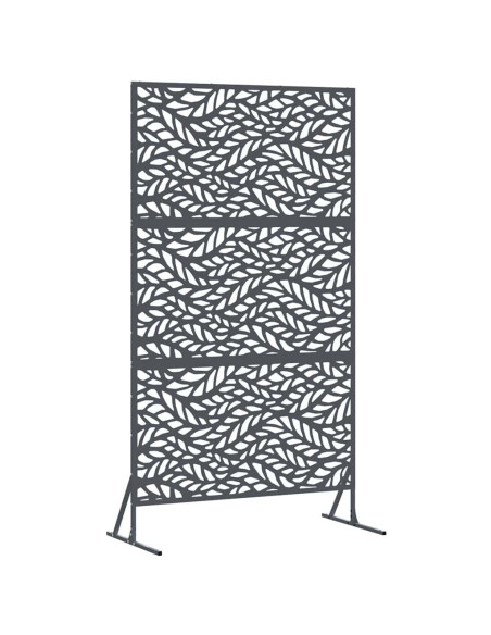 Schermo per Privacy Antracite 100 x 50 x 180 cm Acciaio
