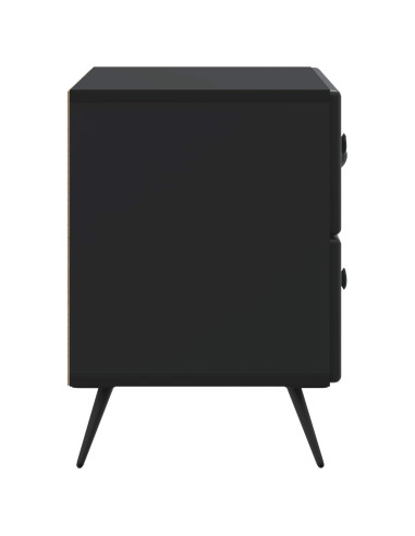 Armadio da Notte Nero 62 x 34,5 x 47,5 cm Legno ingegnerizzato