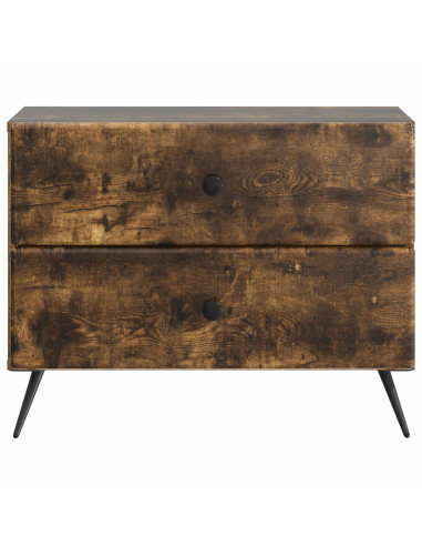 Armadio da Notte con cassetto Rovere Fumo 62 x 34,5 x 47,5 cm