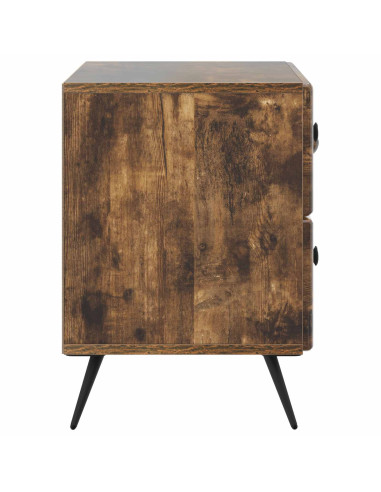 Armadio da Notte con cassetto Rovere Fumo 62 x 34,5 x 47,5 cm