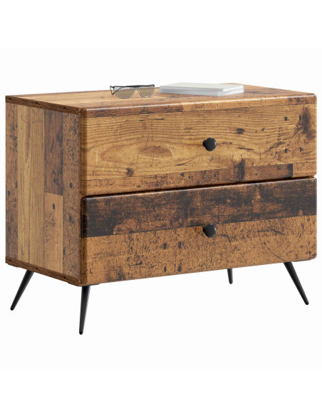Armadio da Notte con cassetto Legno antico 62 x 34,5 x 47,5 cm