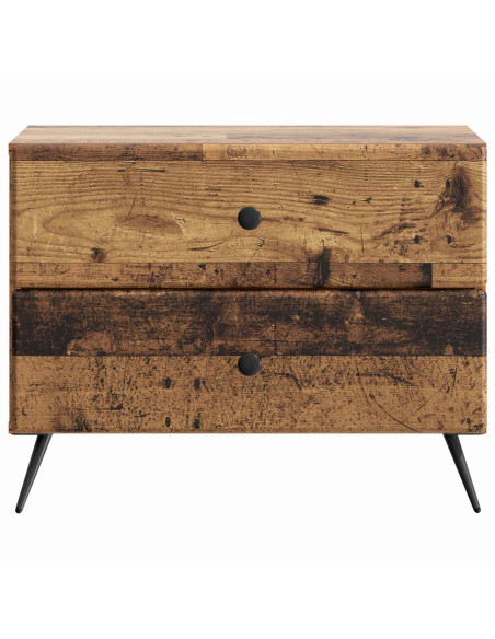 Armadio da Notte con cassetto Legno antico 62 x 34,5 x 47,5 cm