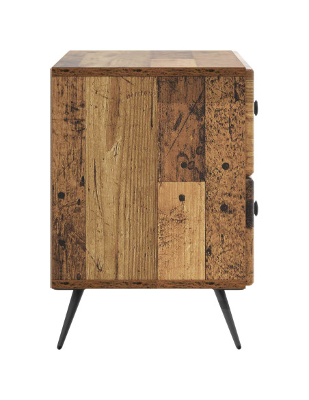 Armadio da Notte con cassetto Legno antico 62 x 34,5 x 47,5 cm