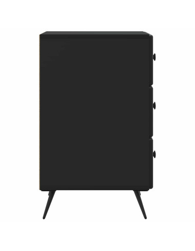 Armadio da Notte Nero 43 x 41 x 66,5 cm Legno ingegnerizzato