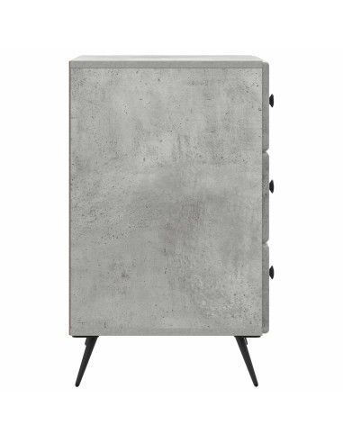 Armadio da Notte con cassetto Grigio Cemento 43 x 41 x 66,5 cm