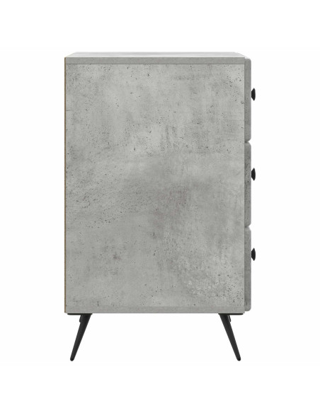 Armadio da Notte con cassetto Grigio Cemento 43 x 41 x 66,5 cm