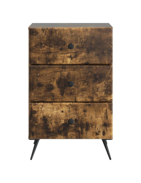 Armadio da Notte con cassetto Rovere Fumo 43 x 41 x 66,5 cm