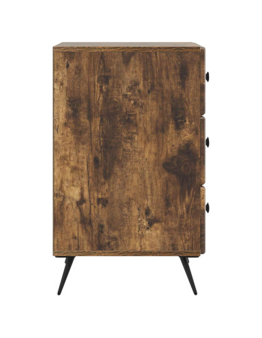 Armadio da Notte con cassetto Rovere Fumo 43 x 41 x 66,5 cm