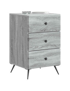 Armadio da Notte con cassetto Grigio Sonoma 43 x 41 x 66,5 cm 2