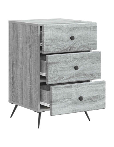 Armadio da Notte con cassetto Grigio Sonoma 43 x 41 x 66,5 cm