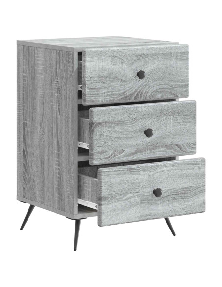 Armadio da Notte con cassetto Grigio Sonoma 43 x 41 x 66,5 cm