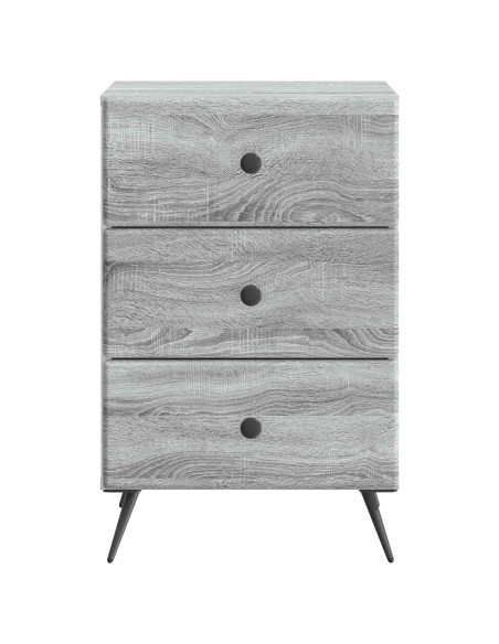 Armadio da Notte con cassetto Grigio Sonoma 43 x 41 x 66,5 cm