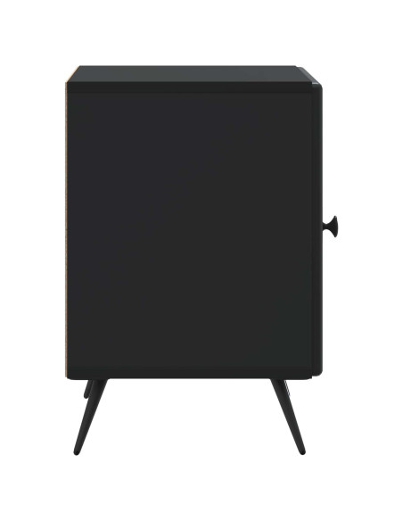 Armadio da Notte Nero 43 x 34,5 x 50 cm Legno ingegnerizzato